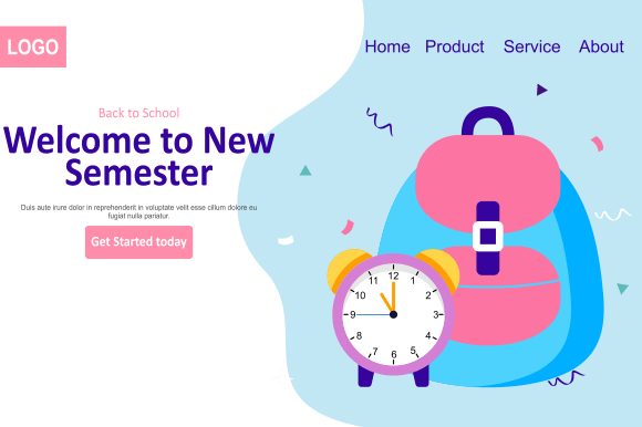 Back to School Banner Template Landing: A Versatile Design Solution