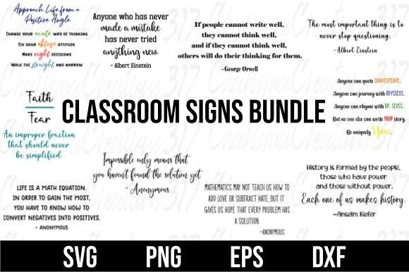 Back to School Classroom Signs Bundle: A Practical Tool for Creative Expression
