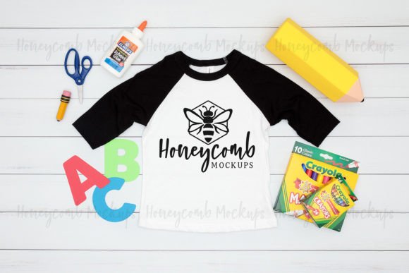 Back to School Mockup, Toddler Raglan