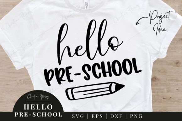 Hello Pre-School SVG - Back to School