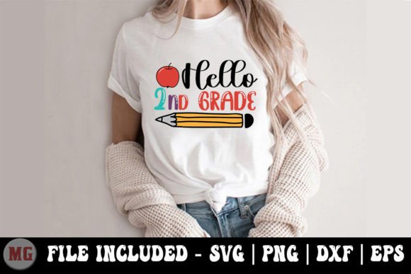 Hello Second Grade - Back to School SVG: A Versatile Design for Creative Projects