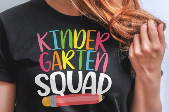 Kindergarten Squad Svg, Back to School
